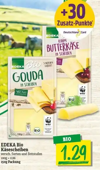 NP Discount Edeka Bio Käsescheiben 150g Angebot