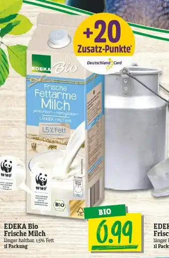 NP Discount Edeka Bio Frische Milch 1L Angebot