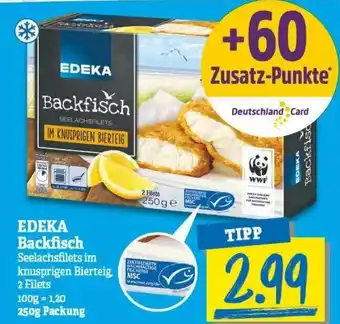 NP Discount Edeka Backfisch 250g Angebot