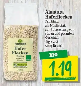 NP Discount Alnatura Haferflocken 500g Angebot