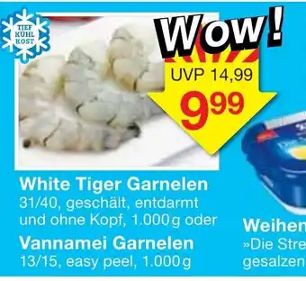 Jawoll White Tiger Garnelen oder Vannamei Garnelen Angebot