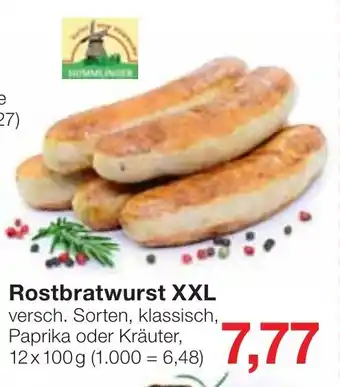 Jawoll Rostbratwurst XXL 12x100g Angebot