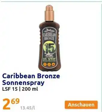 Action Caribbean bronze sonnenspray Angebot