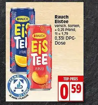 Elli Markt Rauch eistee Angebot