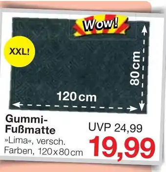 Jawoll Gummi Fußmatte Angebot