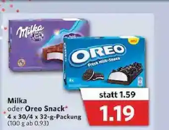 Combi Milka oder Oreo Snack Angebot