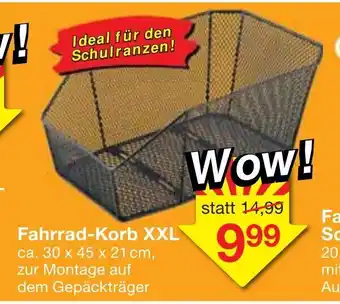 Jawoll Fahrrad Korb XXL Angebot