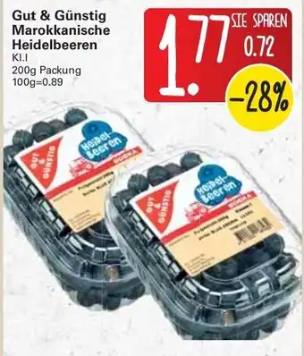 WEZ Gut & Günstig Marokkanische Heidelbeeren 200g Angebot