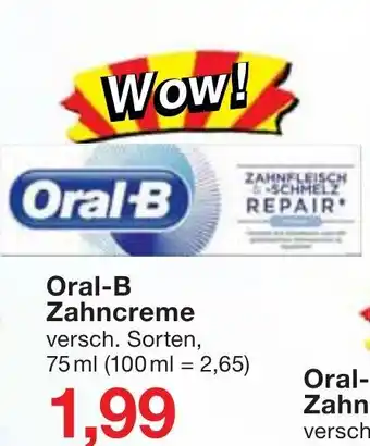 Jawoll Oral B Zahncreme 75ml Angebot