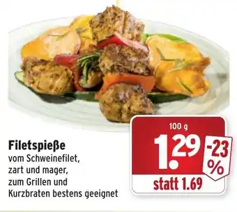 Wasgau Filetspieße 100g Angebot