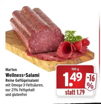 Wasgau Marten Wellness Salami 100g Angebot