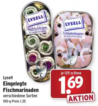 Wasgau Lysell Eingelegte Fischmarinaden 125g Angebot