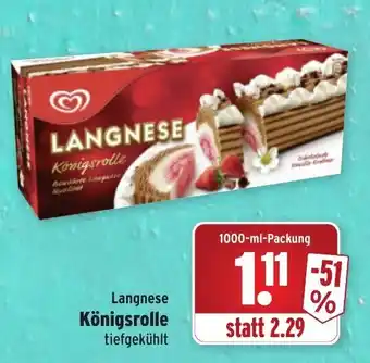 Wasgau Langnese Königsrolle 1000ml Angebot