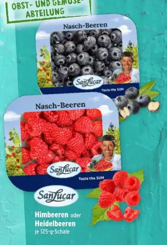 Wasgau SanLucar Himbeeren oder Heidelbeeren 125g Angebot