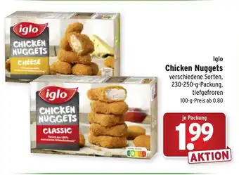 Wasgau iglo Chicken Nuggets 230-250g Angebot