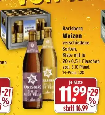 Wasgau Karlsberg Weizen 20x0,5L Angebot