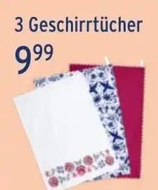 Wasgau 3 Geschirrtücher Angebot