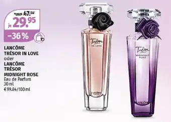 Müller Lancome Trésor in Love oder Lancome Trésor Midnight Rose 30ml Angebot