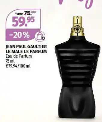 Müller Jean Paul Gaultier Le Male Le Parfum 75ml Angebot