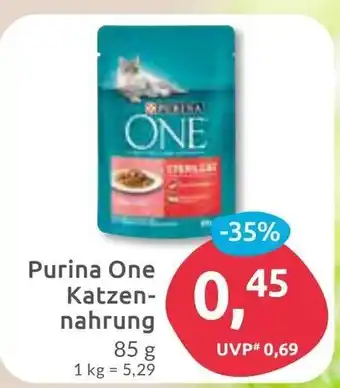 Budni Purina One Katzennahrung 85g Angebot