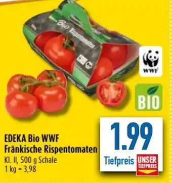 diska Edeka Bio WWF Fränkische Rispentomaten 500g Angebot