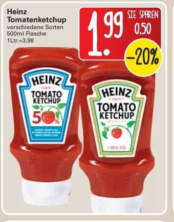 WEZ Heinz Tomatenketchup 500ml Angebot