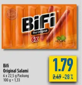 diska Bifi Original Salami 6x22,5g Angebot