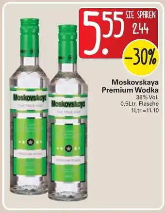 WEZ Moskovskaya Premium Wodka 0,5L Angebot