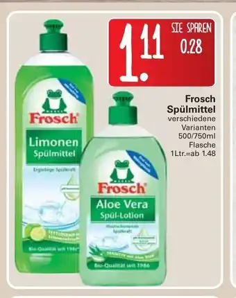 WEZ Frosch Spülmittel 500-750 ml Angebot