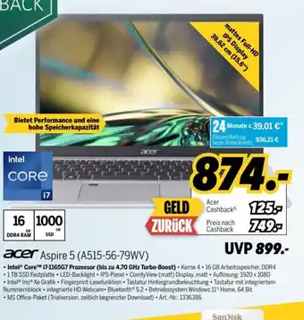 MEDIMAX Acer Notebook Aspire 5 | A515-56-79WV Angebot