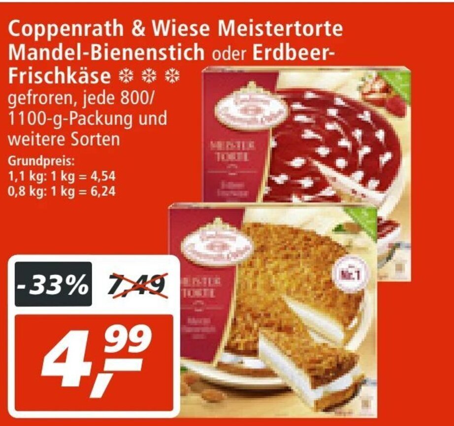Coppenrath & Wiese Meistertorte MandelBienenstich o.