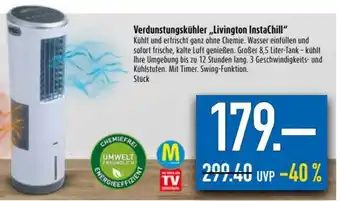 diska Verdunstungskühler Livington Instachill Angebot