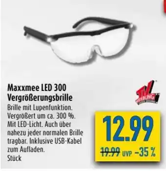 diska Maxxmee LED 300 Vergrößerungsbrille Angebot