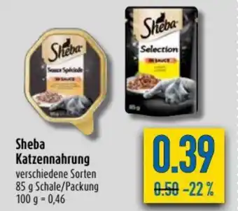 diska Sheba Katzennahrung 85g Angebot