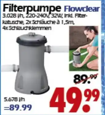 Wreesmann Filterpumpe Flowclear Angebot