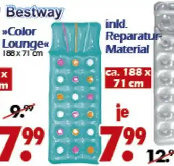 Wreesmann Bestway Color Lounge inkl. Reparatur Material Angebot