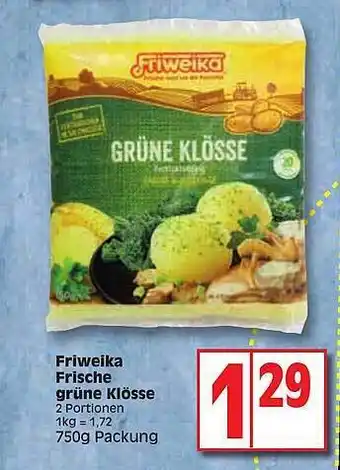 Edeka Friweika frische grüne klösse Angebot