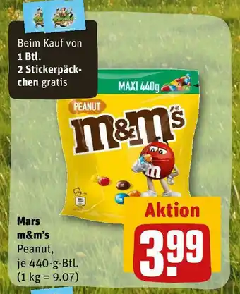 REWE Mars m&m's 440g Angebot