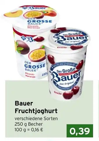 CAP Markt Bauer Fruchtjoghurt 250 g Becher Angebot