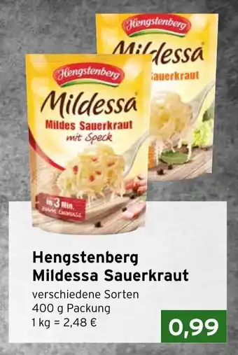 CAP Markt Hengstenberg Mildessa Sauerkraut 400g Angebot