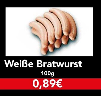 CAP Markt Weiße Bratwurst 100g Angebot