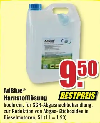 B1 Discount Baumarkt AdBlue Harnstofflösung 5 L Angebot