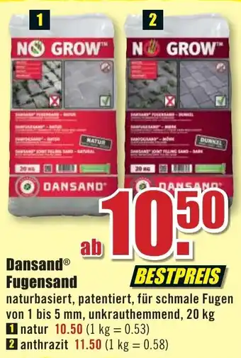 B1 Discount Baumarkt Dansand Fugensand Angebot