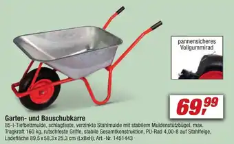 toom Baumarkt Garten und Bauschubkarre Angebot