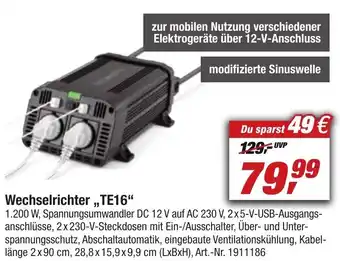 toom Baumarkt Wechselrichter ,,TE16" Angebot