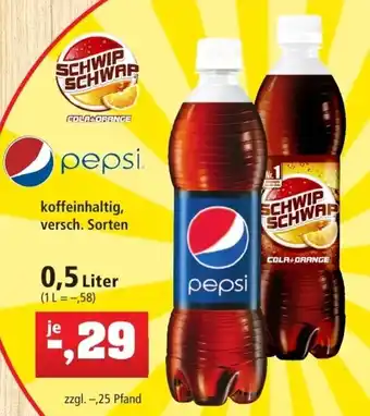 Thomas Philipps Pepsi, Schwip Schwap Koffeinhaltig 0,5 Liter Angebot