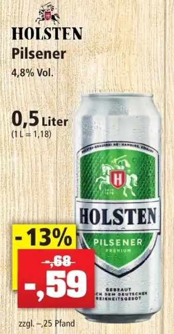 Thomas Philipps Holsten Pilsener 0,5 Liter Angebot