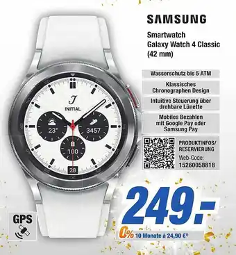 Expert Bening Samsung smartwatch galaxy watch 4 classic (42 mm) Angebot