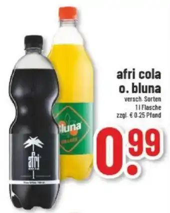 trinkgut Afri Cola o. Bluna 1L Angebot