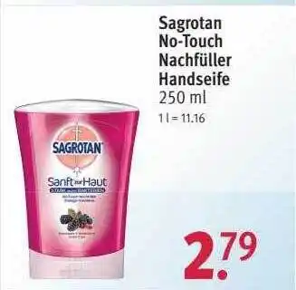 Rossmann Sagrotan no-touch nachfüller handseife Angebot